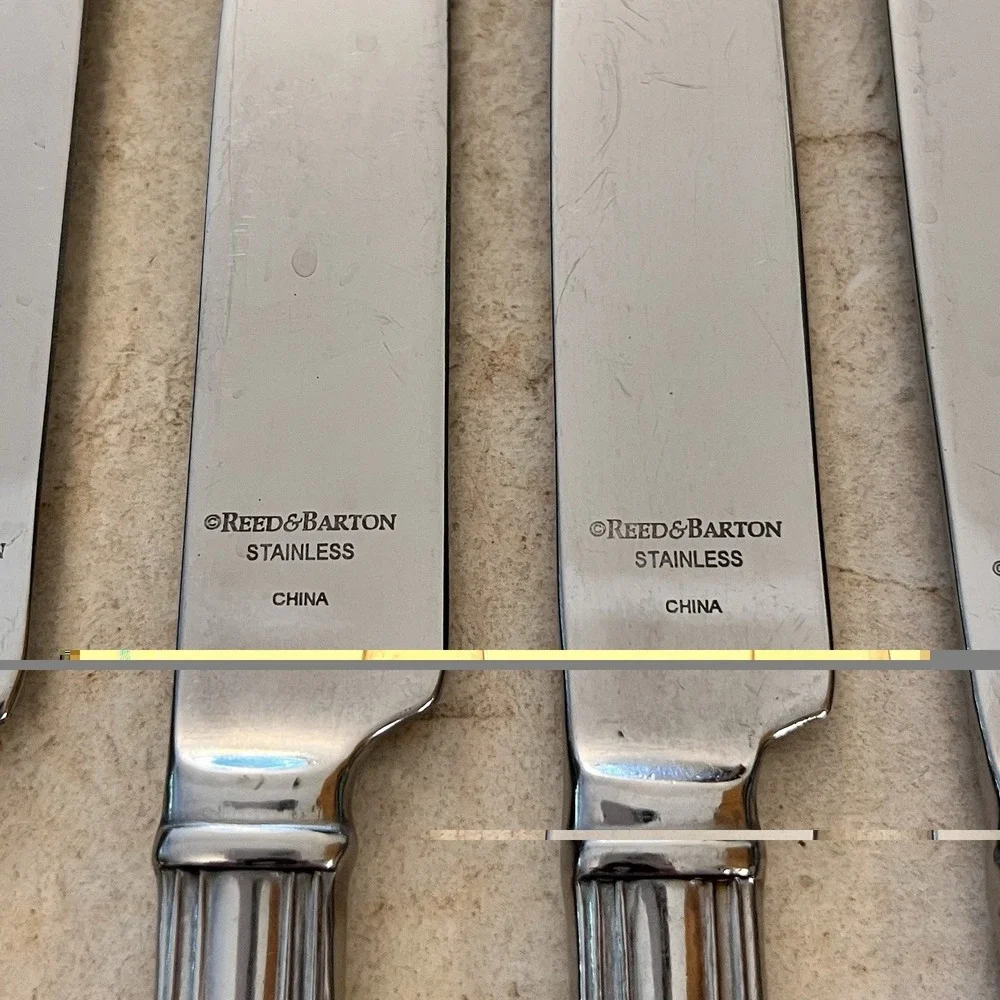 Reed & Barton preowned knives serrated